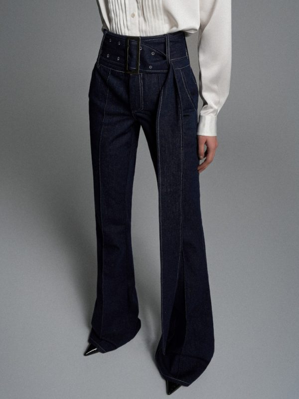 VINTAGE HIGH-WAISTED FLARED JEANS