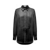 PLEATED TUXEDO SHIRT